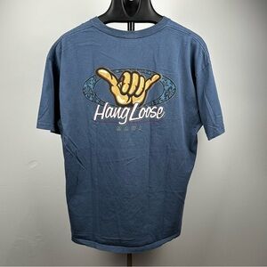 Y2K 2000s Fashion Men’s Anvil Floral Hang Loose Maui Hawaii T-Shirt Size X-Large